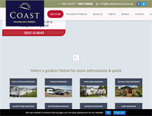 Tablet Screenshot of coastinsurance.co.uk